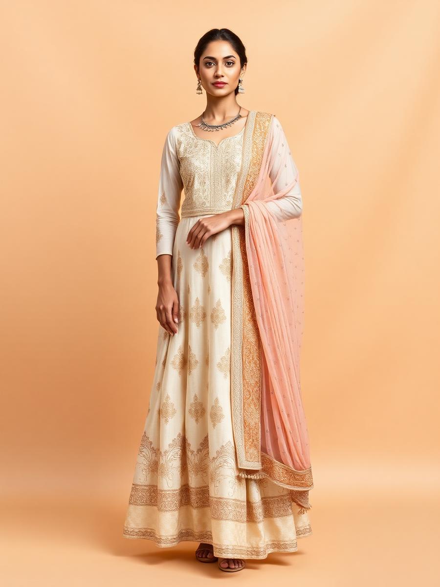 Ira Chanderi Anarkali