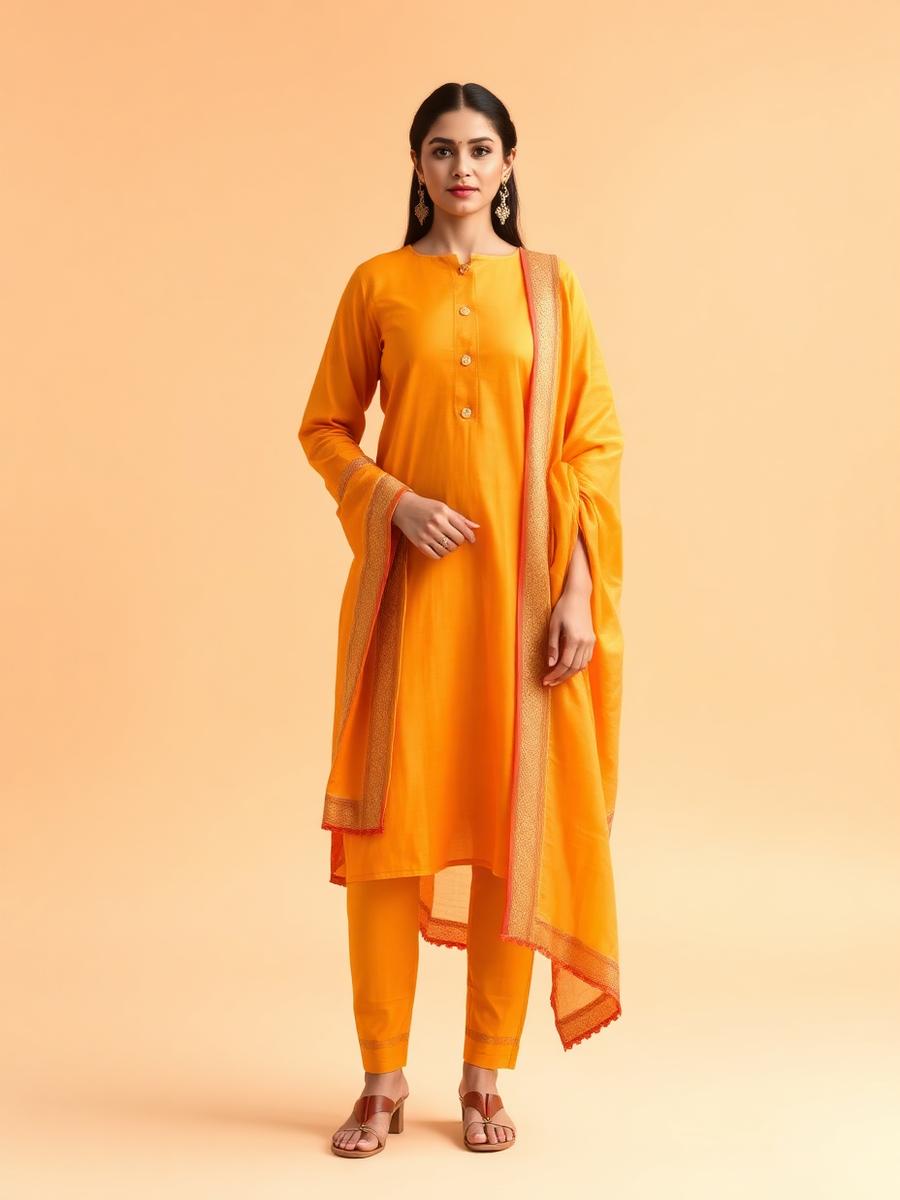 Gulmohar Silk Kurta Set